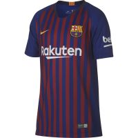 NIKE耐克18/19年巴萨主场球迷版大童短袖足球球服 894458-456