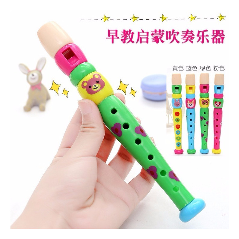 童短笛子乐器初学女孩幼儿园吹奏音乐早教儿童玩具 塑料六孔竖笛