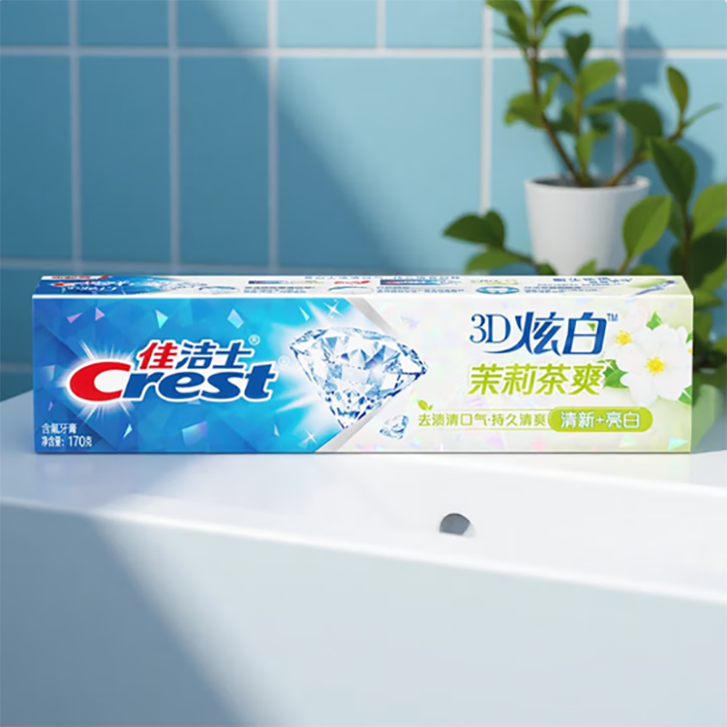 佳洁士 3D炫白茉莉茶爽牙膏 170克