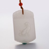 和田玉吊坠 白玉 和田玉十二生肖吊坠 属相 和田玉生肖狗吊坠 玉佩 和田玉生肖狗吊坠