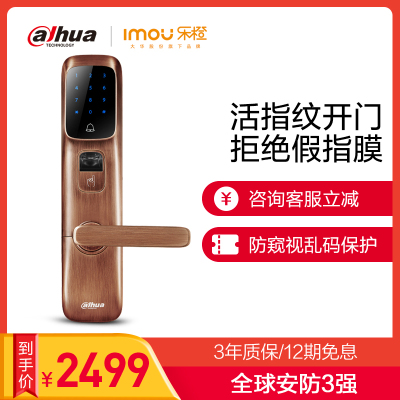 大华乐橙指纹锁密码锁家用防盗门智能锁电子门锁磁卡锁8系