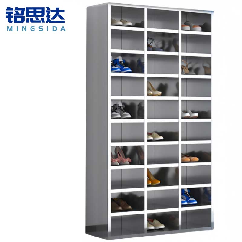 铭思达不锈钢鞋柜单面30格个高清大图