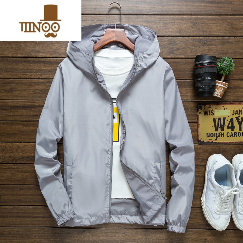 YANXU户外运动冲锋衣男女防风衣情侣班服加肥大码外套工作服定制印logo高清大图