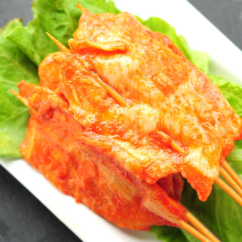 牙签肉小鸡肉串奥尔良风味半成品冷冻品油炸鸡肉商用批发 里脊肉串1包