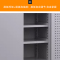 DXBG重型工具柜车间用加厚物件工具储物柜工厂铁皮柜汽修厂零件收纳柜白色四层一抽带挂板