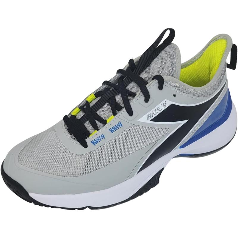 迪亚多纳(DIADORA)网球鞋男子专业硬地红土兼容SuprellTech透气缓 Plata_Dd/Negro/Deja_Vu_Azul 42.5