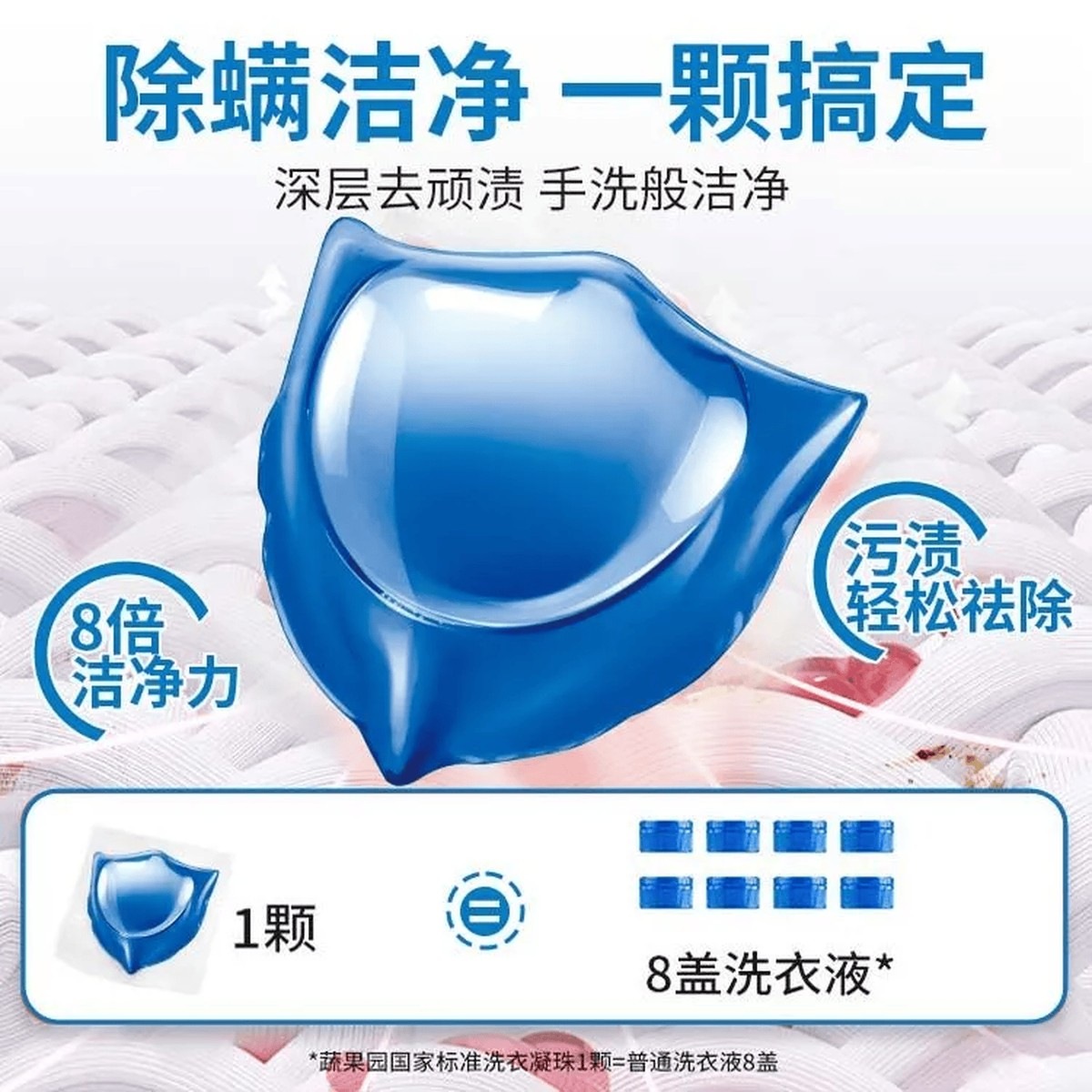 蔬果园家清洗护套 装礼盒 家清套装大礼包 蔬果园蓝风铃洗衣液五件套3.2KG高清大图