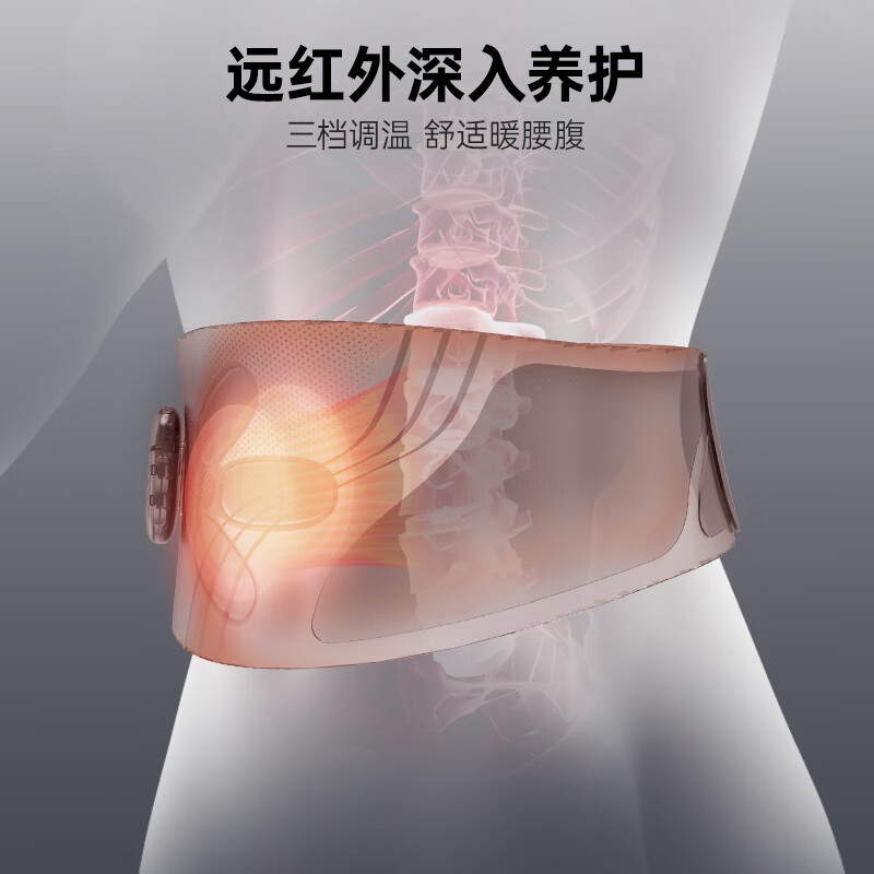BLAUPUNKT德国蓝宝腰腹部按摩仪 健腹暖腹揉腹仪束腰塑形瘦肚子暴汗燃脂 YF07A六大分区升级红光热敷高清大图