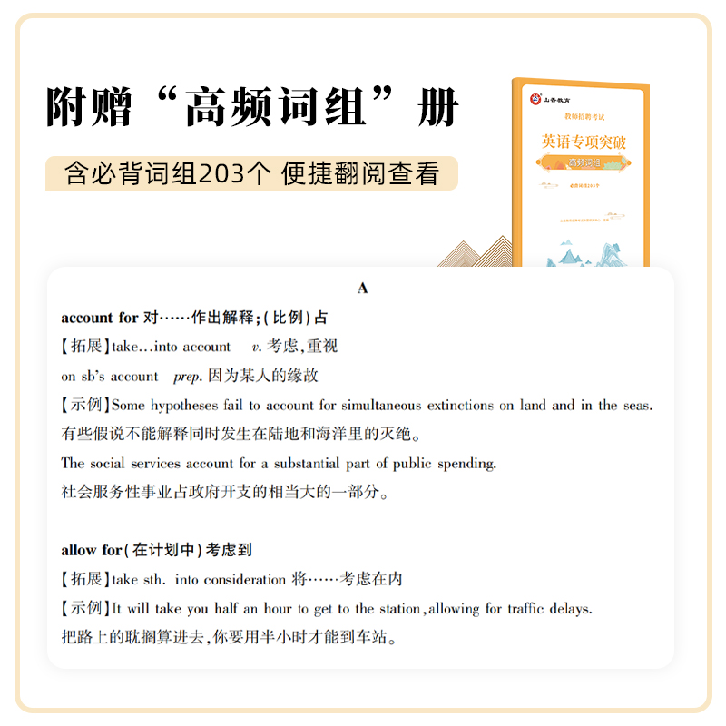 [正版]2024教师招聘考试英语专项突破 单项选择题与完形填空 阅读理解 翻译与书面表达 教学设计与案例分析 高频词组高清大图