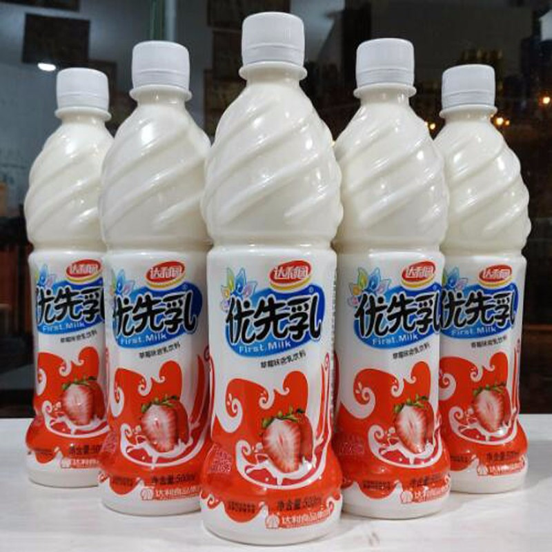 Zs-达利园优先乳500ml果味饮料香甜可口乳饮 办公室休闲饮品 水蜜桃味500*15瓶整箱装