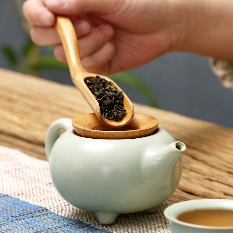 常生源 茶道 竹木实木六君子茶针茶铲茶夹双福茶道