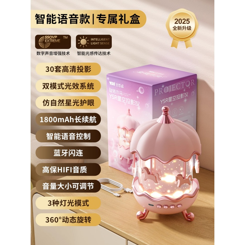 女孩子儿童玩具2025火爆新款生日礼物益智3岁6小女童的星空投影灯