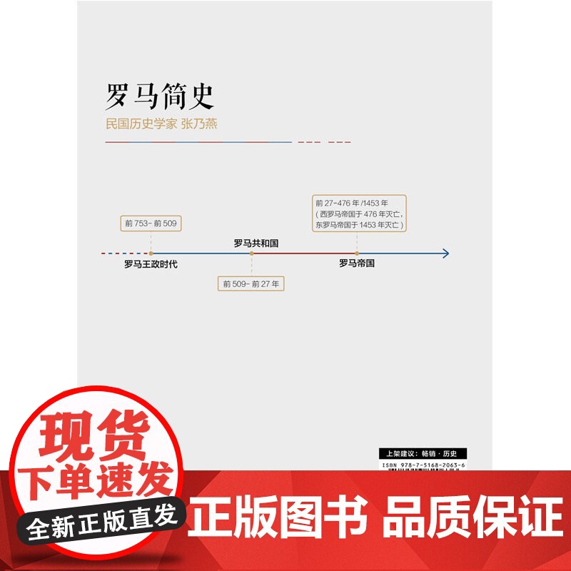 罗马简史:一本大众了解罗马历史的入门书 张乃燕 台海出版社 正版书籍高清大图