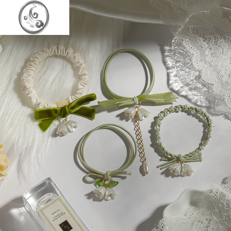 jimi铃兰花头绳甜美小清新发绳女生皮筋ins风高颜值森系新款头绳