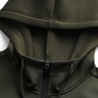 361°连帽开襟卫衣年冬季休闲户外保暖运动卫衣健身休闲服饰男士常规