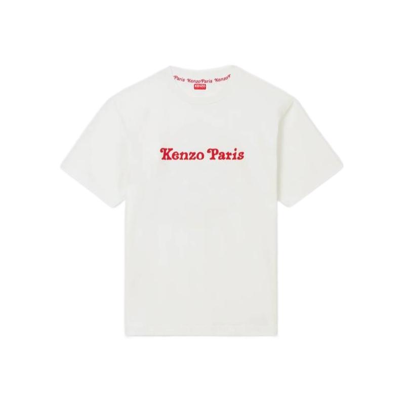 高田贤三(Kenzo)纯棉短袖T恤女圆领直筒百搭休闲运动夏季基础款上