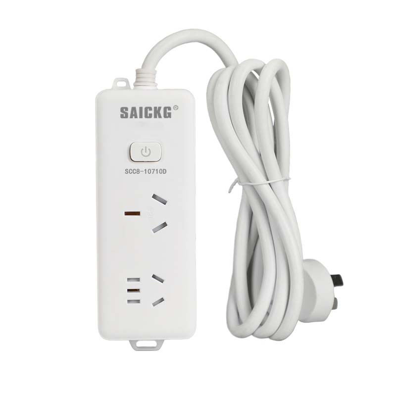 SAICKG SCC8-10710D 一位5孔 一位3孔 1.8M 2500W 插排(单位:个)白