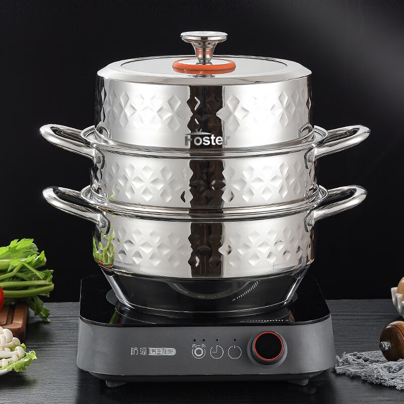 浮士德 德比-星钻厨皇蒸锅32cm HG-1059高清大图