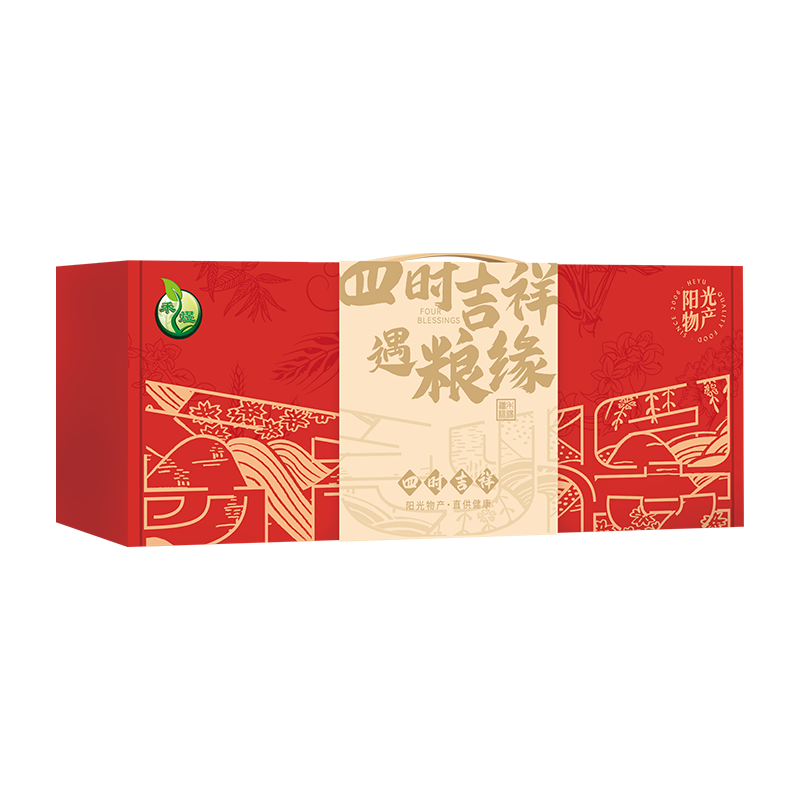 禾煜-四时吉祥-杂粮礼盒1.35kg/盒高清大图