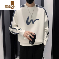 YANXU2023新款卫衣男款款痞帅感男装内搭打底休闲长袖T恤上衣 2XL140-155斤 白色常规高质量