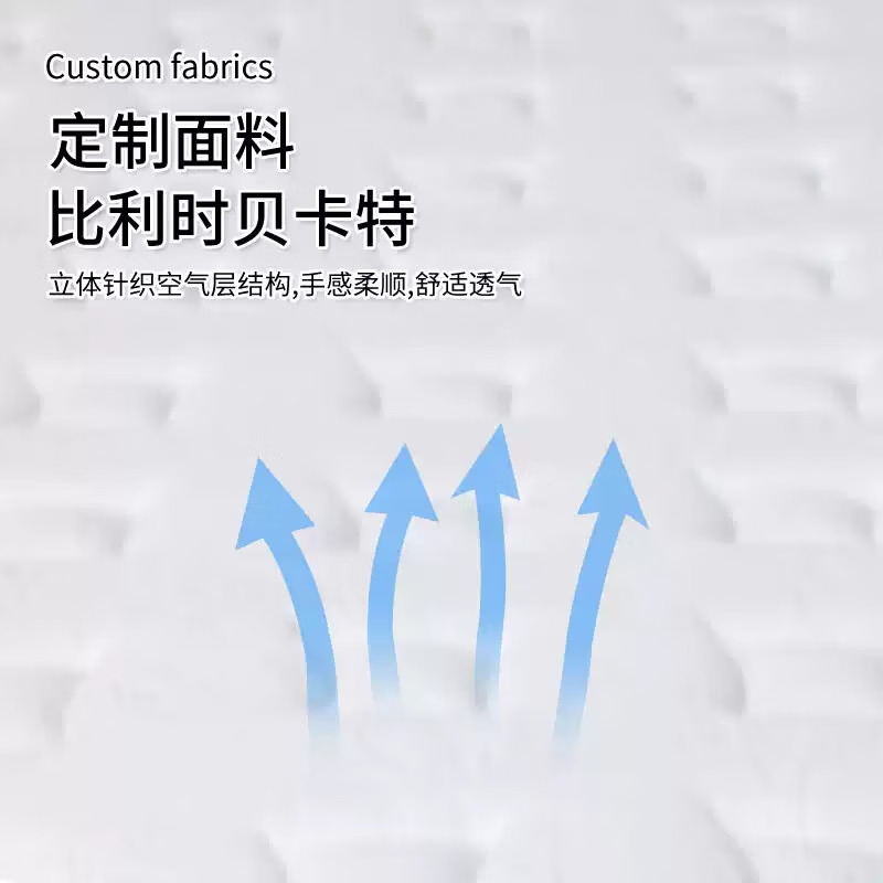 创世人床垫软垫家用弹簧床垫1.5米天丝面料+独立袋簧高清大图