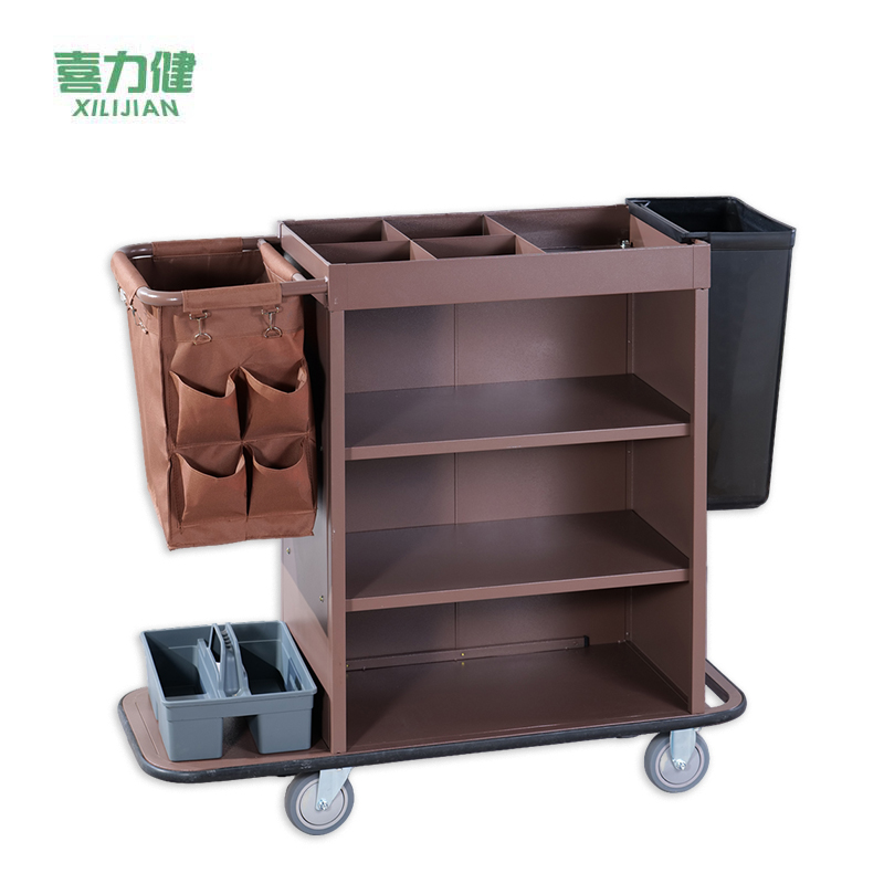 喜力健 手推布草车 115*46*110CM-配垃圾箱 个