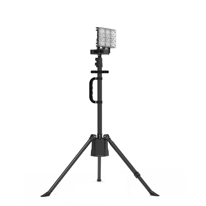 晫安联 ZM6006 DC22.2V 100W 5700K IP66 2.2m LED 多功能移动全景照明系统 黑色高清大图