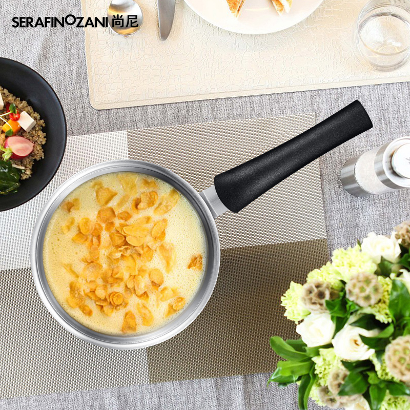 塞拉菲诺.尚尼（SERAFINOZANI）18/10不锈钢长柄奶锅 芬兰18cm
