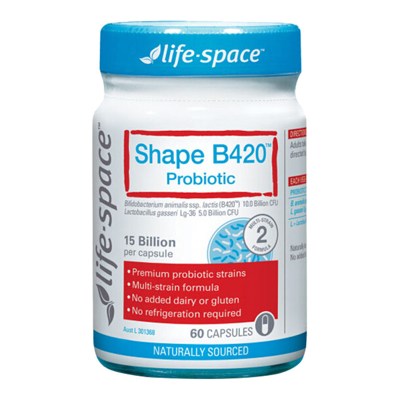 Life Space塑身益生菌胶囊60粒/瓶装 澳洲原装进口 保持曼妙美丽身材B420 效期26.10