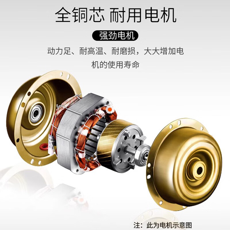 美的(Midea)壁扇壁挂式电风扇双线开关家用商用办公室客厅卧室餐厅风扇强风FWA40YA高清大图