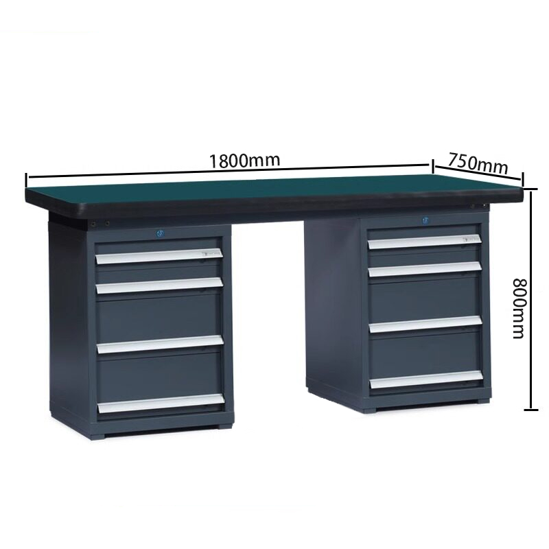 豫汉迎重型工作台 重型工作台1.8米双四抽台