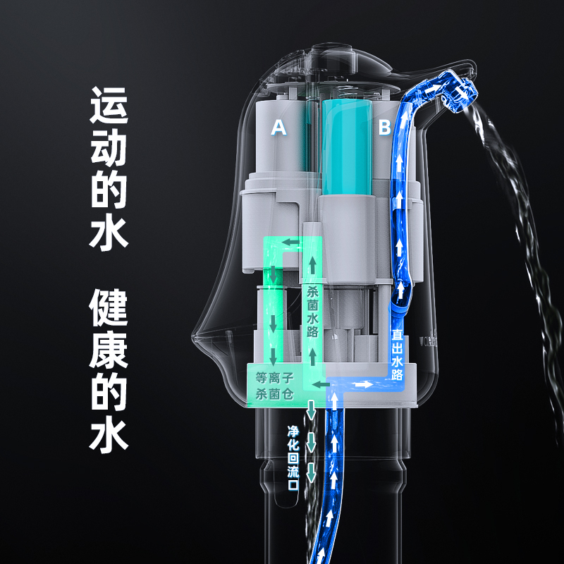 苏宁宜品杀菌版桶装水抽水器自动上水泵电动家用商用办公自动取水器矿泉水纯净水桶按压饮水机黑色款