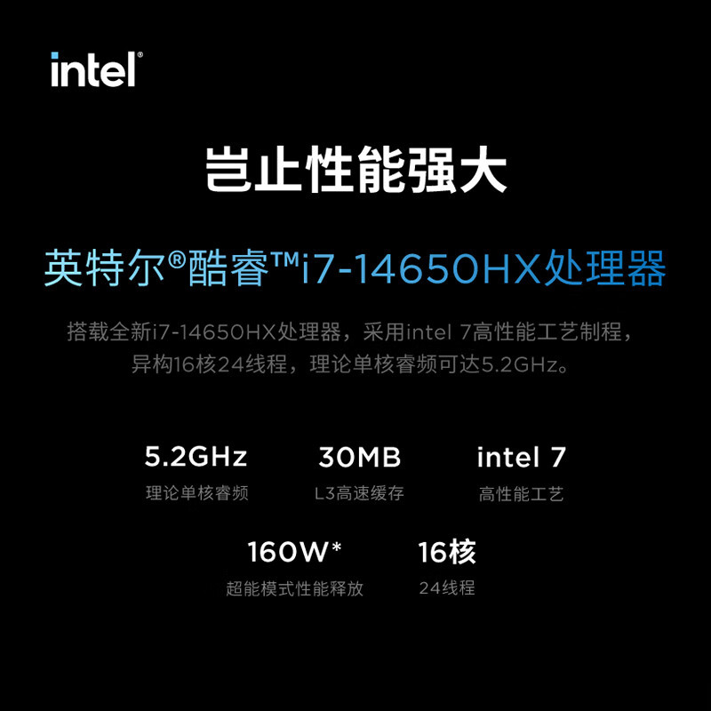 联想(Lenovo)拯救者刃7000K 游戏台式电脑主机 14代i7-14650HX RTX4070Tisuper 16GB显卡 32G内存 DDR5 1T固态硬盘 Win11