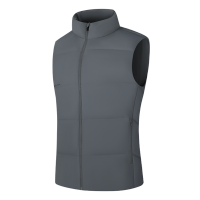 361°雨屏羽绒马甲男装冬季新款防泼水羽绒马甲保暖立领外套男 XL 砾石灰/砾石灰