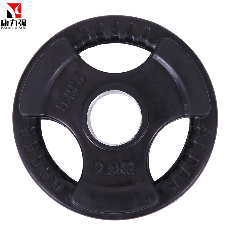 康力强卧推包胶杠铃套装 奥杆铸铁举重杠铃男士健身器材套装高清大图