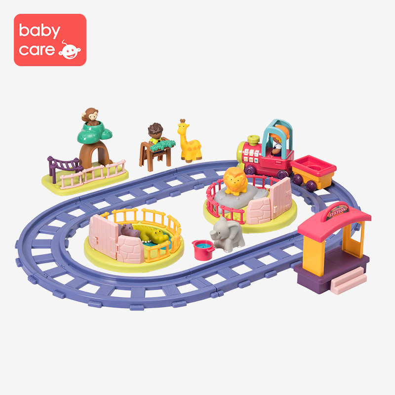 babycare玩具儿童小火车套装电动轨道车玩具男女孩1-3岁益智玩具车
