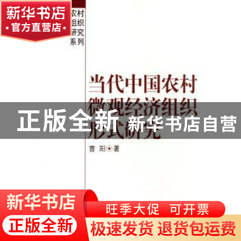 正版 当代中国农村微观经济组织形式研究 曹阳著 中国社会科学出图片