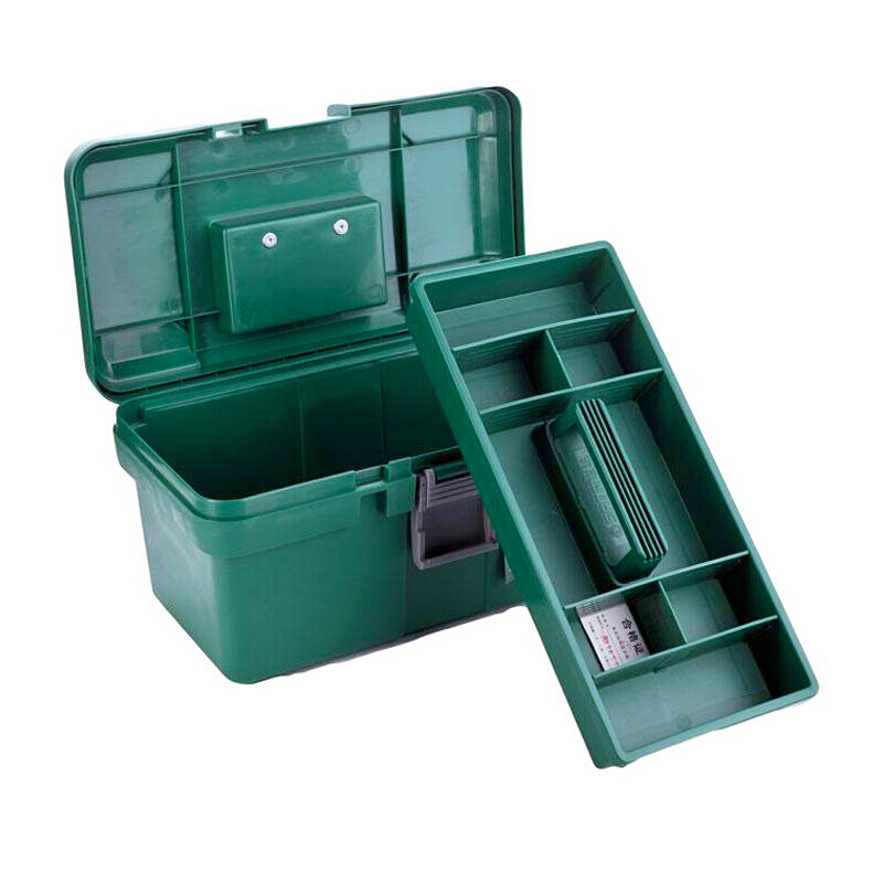 世达(SATA) 16英寸塑料工具箱 多功能维修箱手提箱 400x225x203mm 95162高清大图