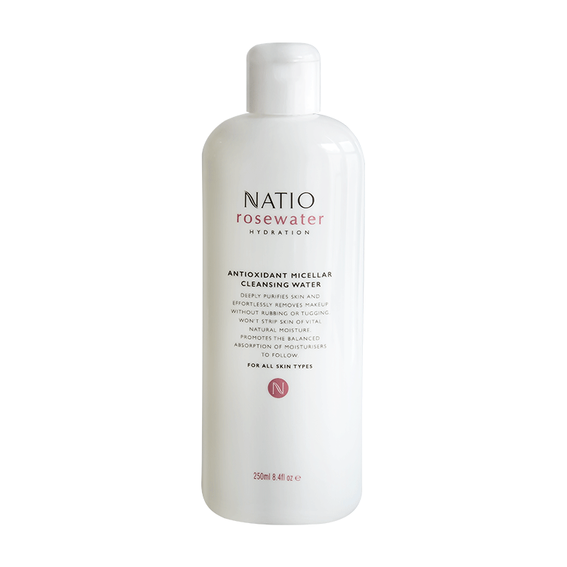 NATIO娜迪奥玫瑰明净肌卸妆水卸妆液250ml/瓶温和不刺激 补水保湿深层清洁各种肤质可用 澳洲进口