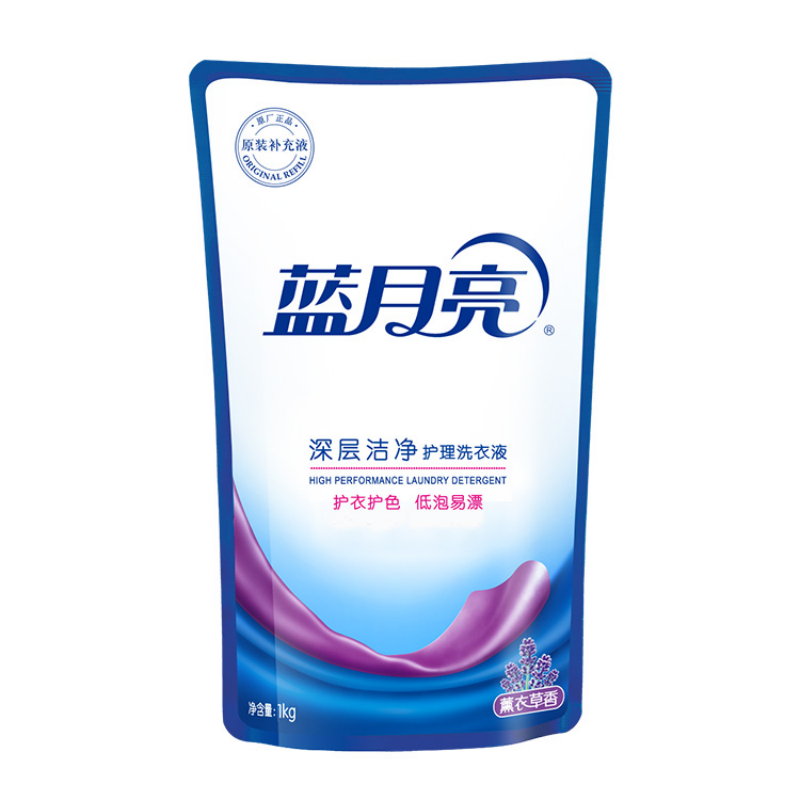 蓝月亮薰衣草香家庭装 4斤套装-1kg瓶+1kg袋装高清大图