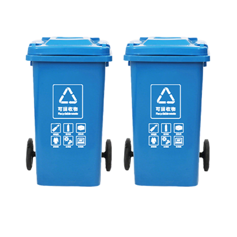 卫未来 户外垃圾桶 100L加厚带轮 个高清大图