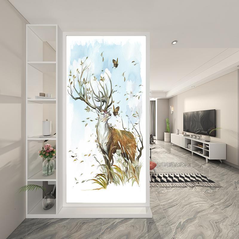 BONJEAN实木屏风隔断中式座屏客厅进玄关柜北欧卧室遮挡移动简约现代高清大图