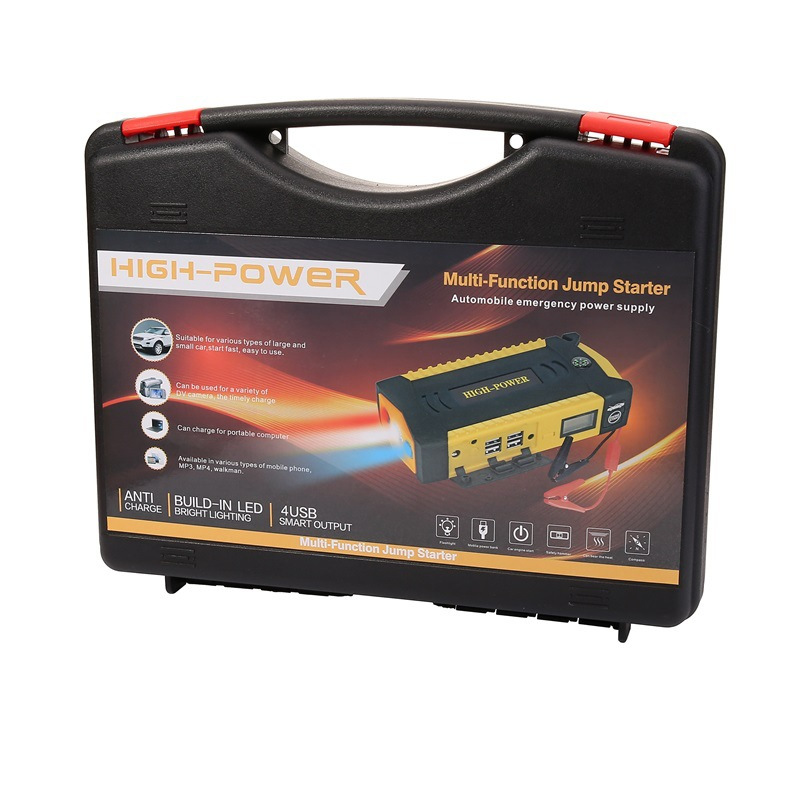 YJXan汽车应急启动电源12V 汽车电源充电宝车载汽车电源启动器备用18000mAh 工具箱版
