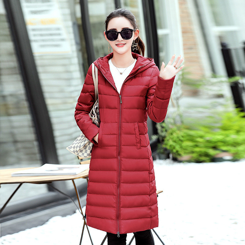 冬装新品棉衣女中长款2017韩版修身显瘦棉服时尚连帽保暖棉袄外套5130
