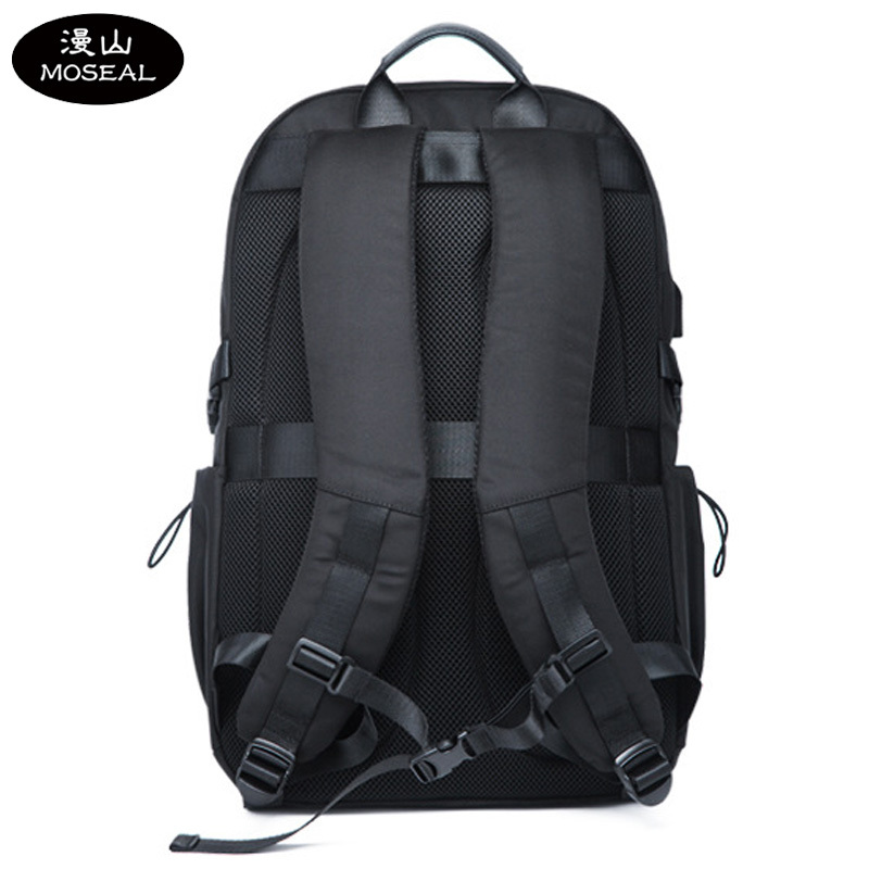 漫山 商务休闲双肩包大容量反光背包17英寸电脑包 MS-7605 (个)