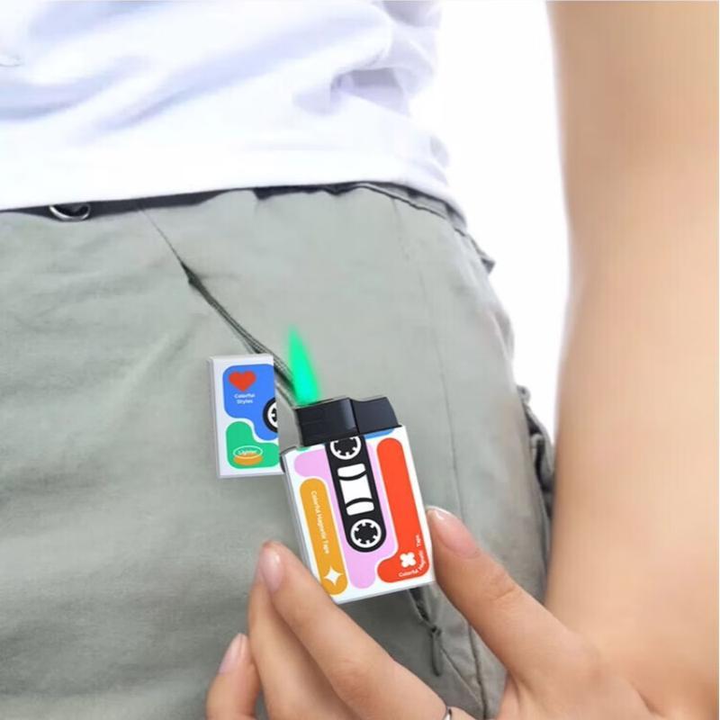 龙仕(LONGSHI)充气打火机 文创系列 充气款套盒 浪漫磁带 1支