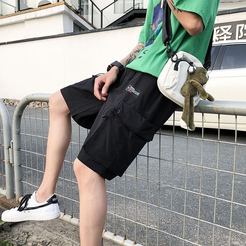 梵克公牛夏季常规港风工装短裤复古休闲裤 控