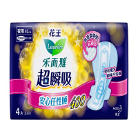 花王乐而雅(Laurier)超特长夜用卫生巾 超瞬吸纤巧立围护翼型40cm4片 花王出品 国产