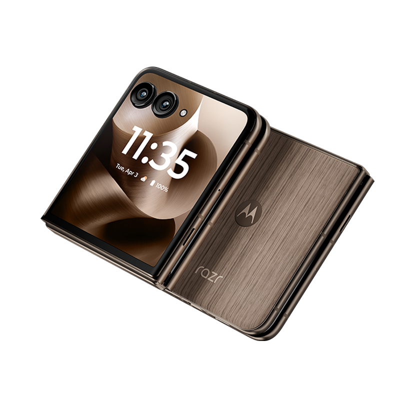 摩托罗拉 联想moto razr 60 Ultra AI元启版 4英寸大外屏 第六代折叠屏手机5000万超广角 湿手触控16GB+512GB 流金椴木高清大图