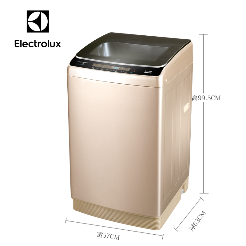 伊莱克斯/Electrolux EWT9021QG 9公斤全自动家用节能波轮洗衣机(香槟金)